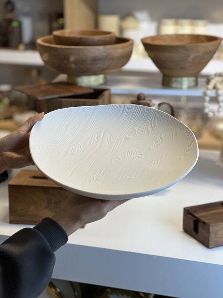 جاط بورسلان ابيض/اسود مموج وسط