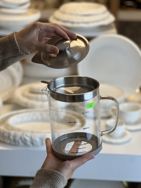 ايريق لتصفية وحفظ الزيت بايركس