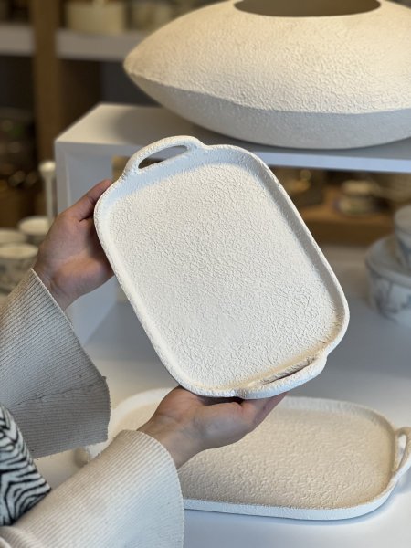 صنيه هندي ابيض مرسم معدن