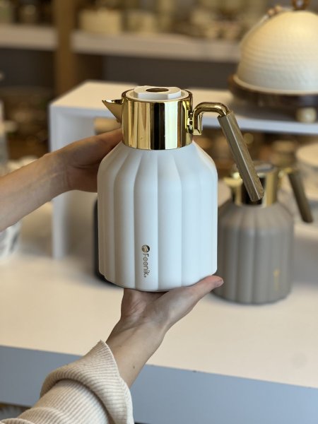 تيرموس قهوه feenik يد خشب