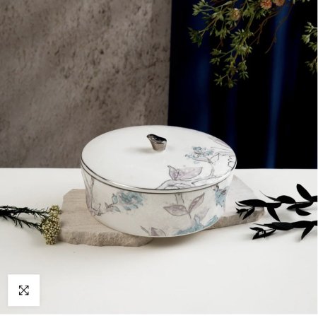 تمرية حجم وسط/ كبير من خزامة - أزرق وفضي