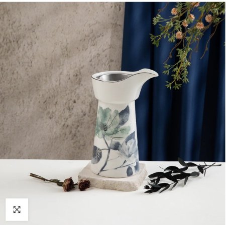 مبخرة بورسلان من ماريسيلا - أزرق وفضي