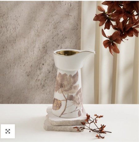 مبخرة بورسلان من ماريسيلا - أحمر و ذهبي