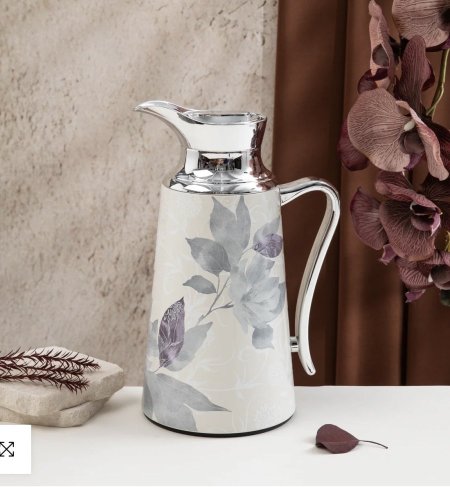 دلة واحدة للشاي او القهوة من ماريسيلا - رمادي وفضي