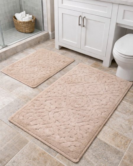 طقم دعسات حمام قطعتين luna