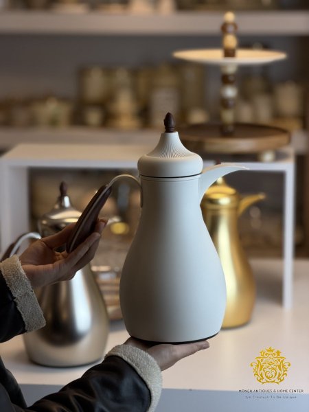 تيرموس قهوه شيميزو يد خشبي