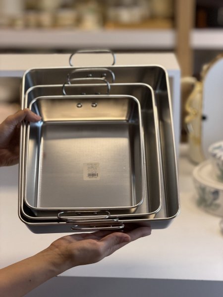 طقم صواني سانلس مسطيل ٣ احجام