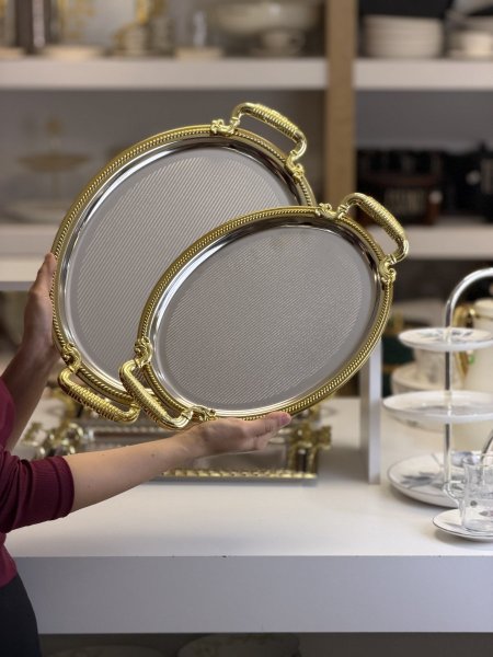 طقم صواني بيضاوي/٢