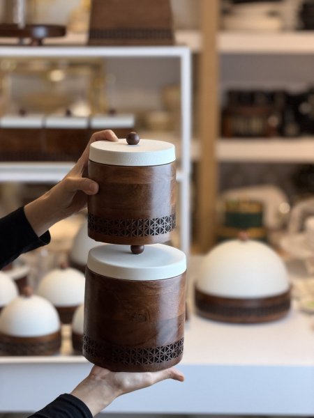 مضيفة عميق خشب نقشه اندلسي