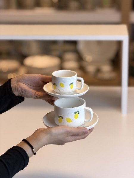 فناجين نقشة ليمون /٦