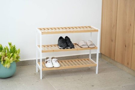 رفوف خشب ميبلي ٣ رفوف