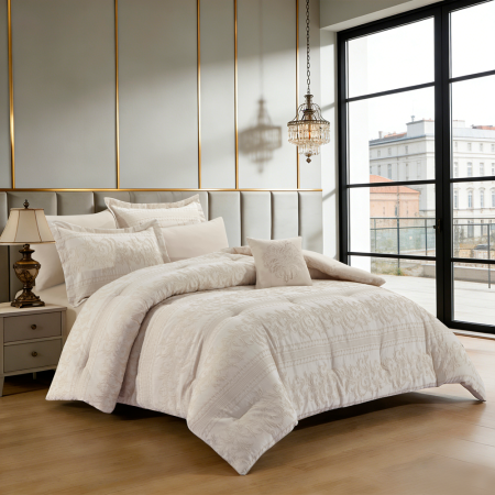 طقم تخت كنج سايز purelle ٧ قطع