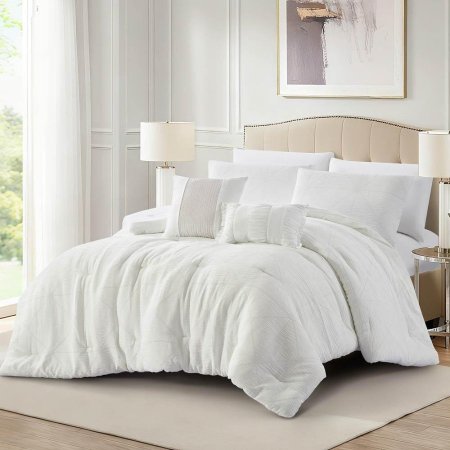 طقم تخت كنج سايز Barrett white 8 قطع