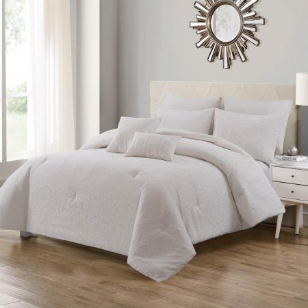 طقم تخت كنج سايز Aidana ivory ٨ قطع