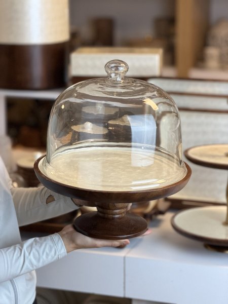 جاط ضيافة برجل خشب مصدف ريزن