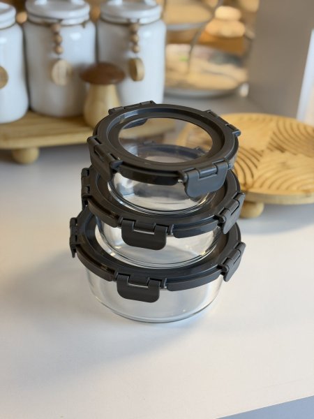 تبروير مدور زجاج غطاء سليكون محكم الاغلاق