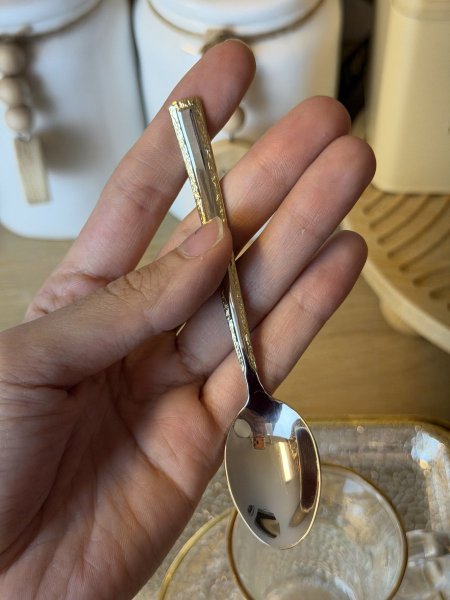 معالق قرفه فضي مع دهبي/٦