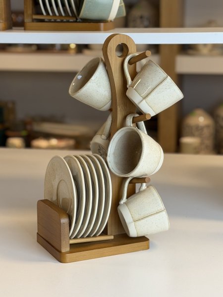 فناجين قهوه مع ستاندهم/٦