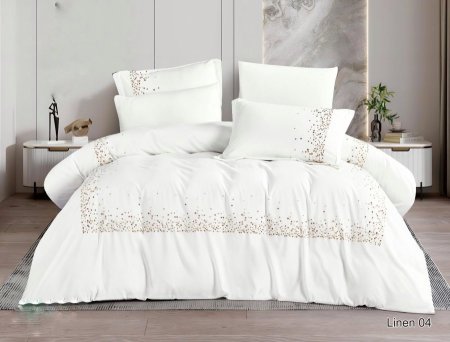 طقم تخت كنج سايز linen 2 ٦ قطع