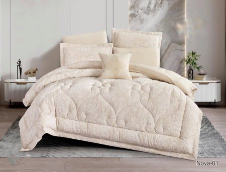 طقم تخت كنج سايز nova بيج ٧ قطع