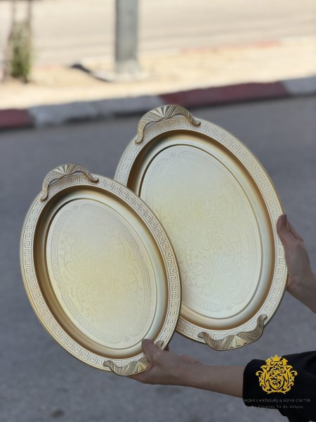 طقم صواني حجمين بيضاوي فرزاتشي