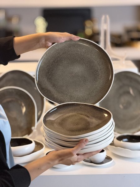 طقم جاط مع صحون ٧قطع