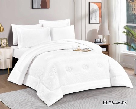 طقم تخت كنج سايز ٦ قطع eh 08 white
