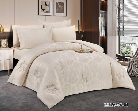 طقم تخت كنج سايز ٦ قطع eh 01 beige