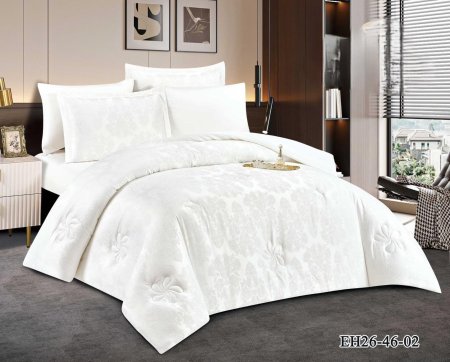 طقم تخت كنج سايز ٦ قطع eh 02 white