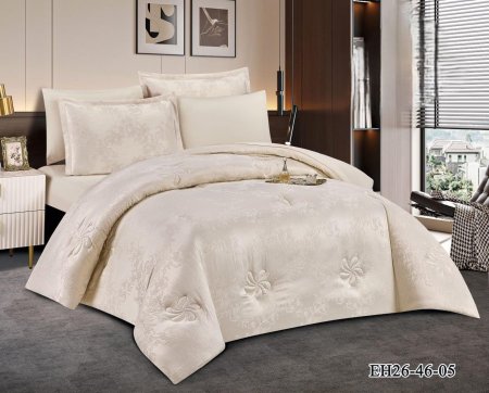 طقم تخت كنج سايز ٦ قطع eh 05 beige