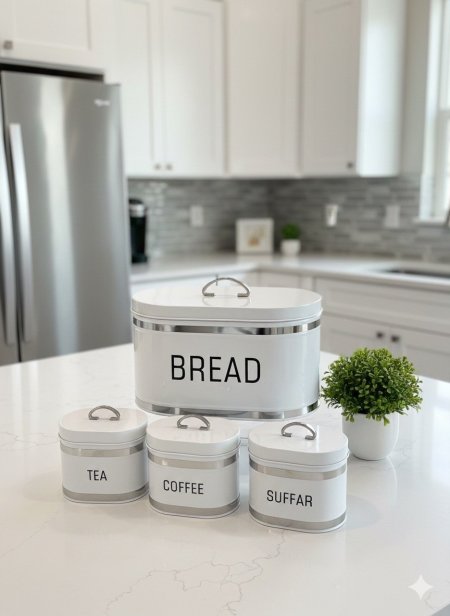 طقم سكريات مع خبز ابيض