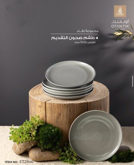 طقم صحون ضيافه لقاء