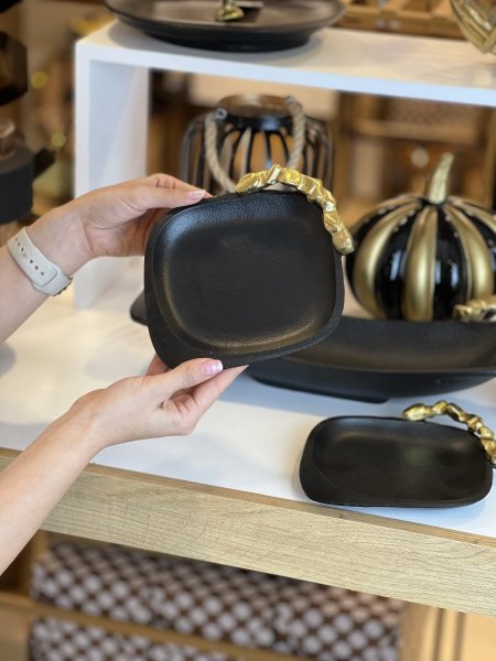 طقم ٤ صحون تضيف هندي اسود