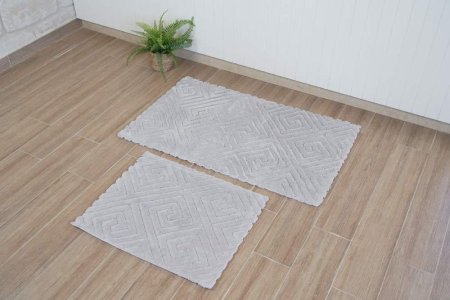 طقم دعسات حمام floorart grey