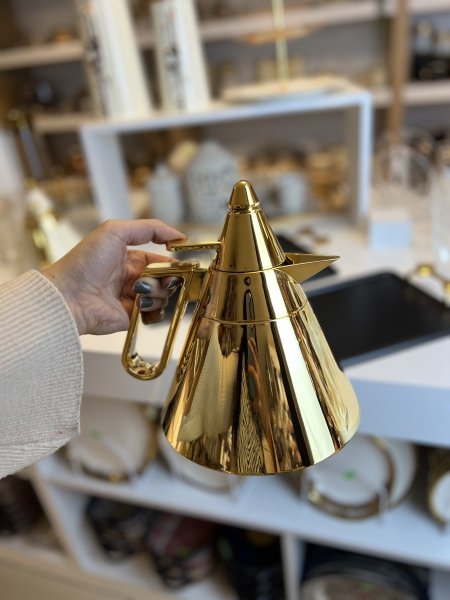 تيرموس قهوة بشكل جديد  ضد الكسر واحد لتر