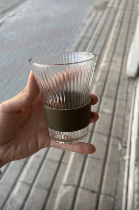 كاسات عصير حلقة خشب عدد 6