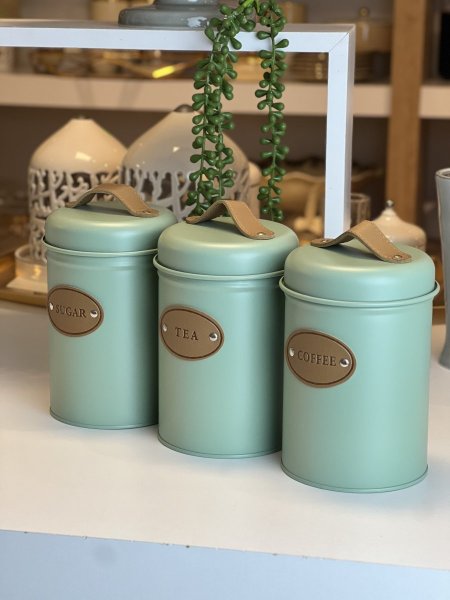 طقم سكريات ملون معدن